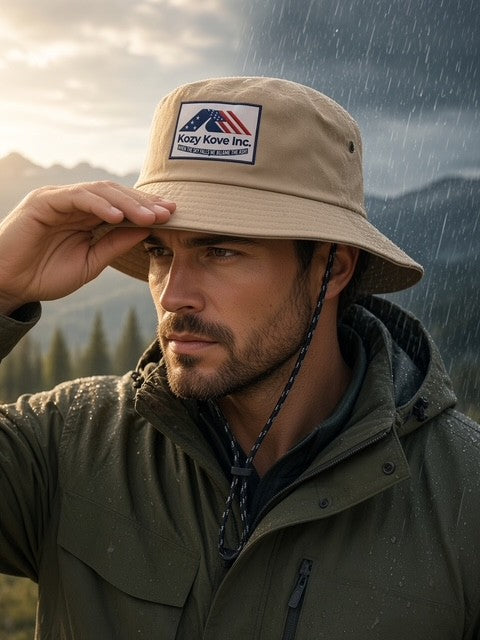 Kozy Kove Bucket Hat – When the Sky Falls, We Become the Roof