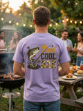 Reel Cool Dad – Lavender Fishing Graphic Tee