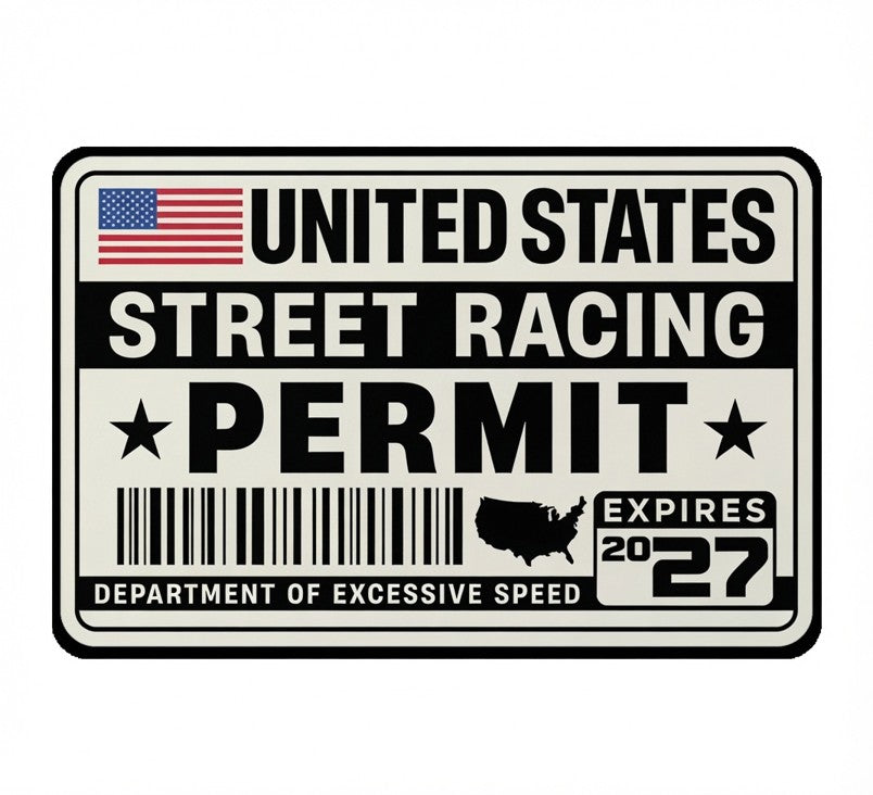 United States Street Racing Permit Tee