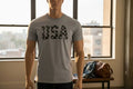 USA Star T-Shirt – Patriotic Gray Tee