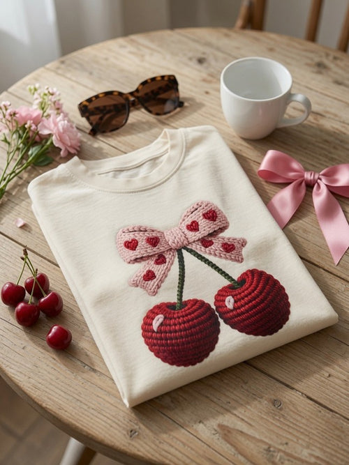 Cherry Knitted Crewneck