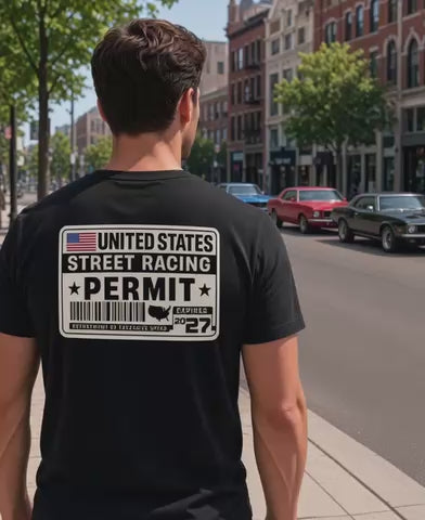 United States Street Racing Permit Tee