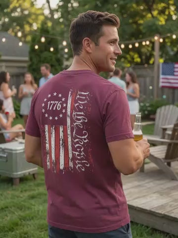 We the People 1776 Distressed Flag Tee
